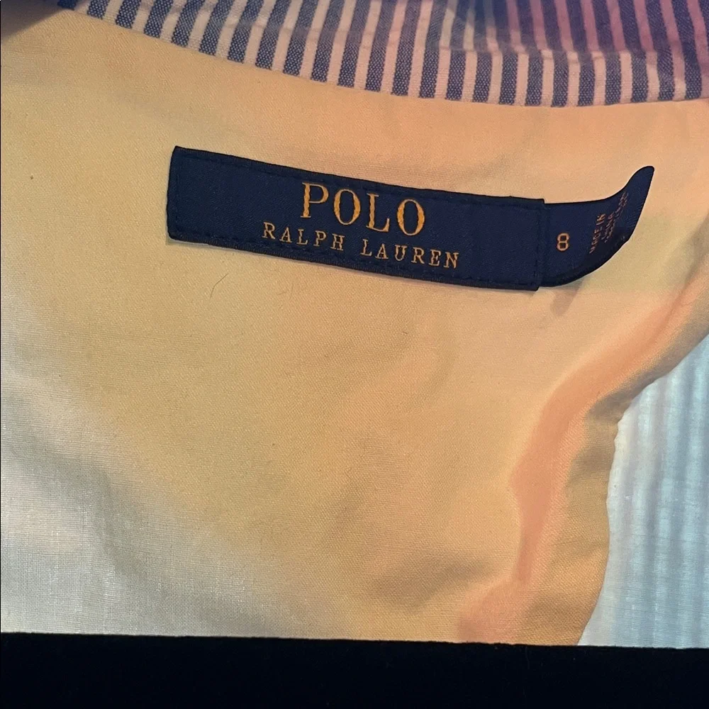Ralph Lauren Navy and White Striped Blazer - Picture 2 of 4